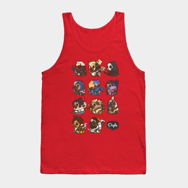 Overwatch Puglie Tank Top by Puglie Pug 